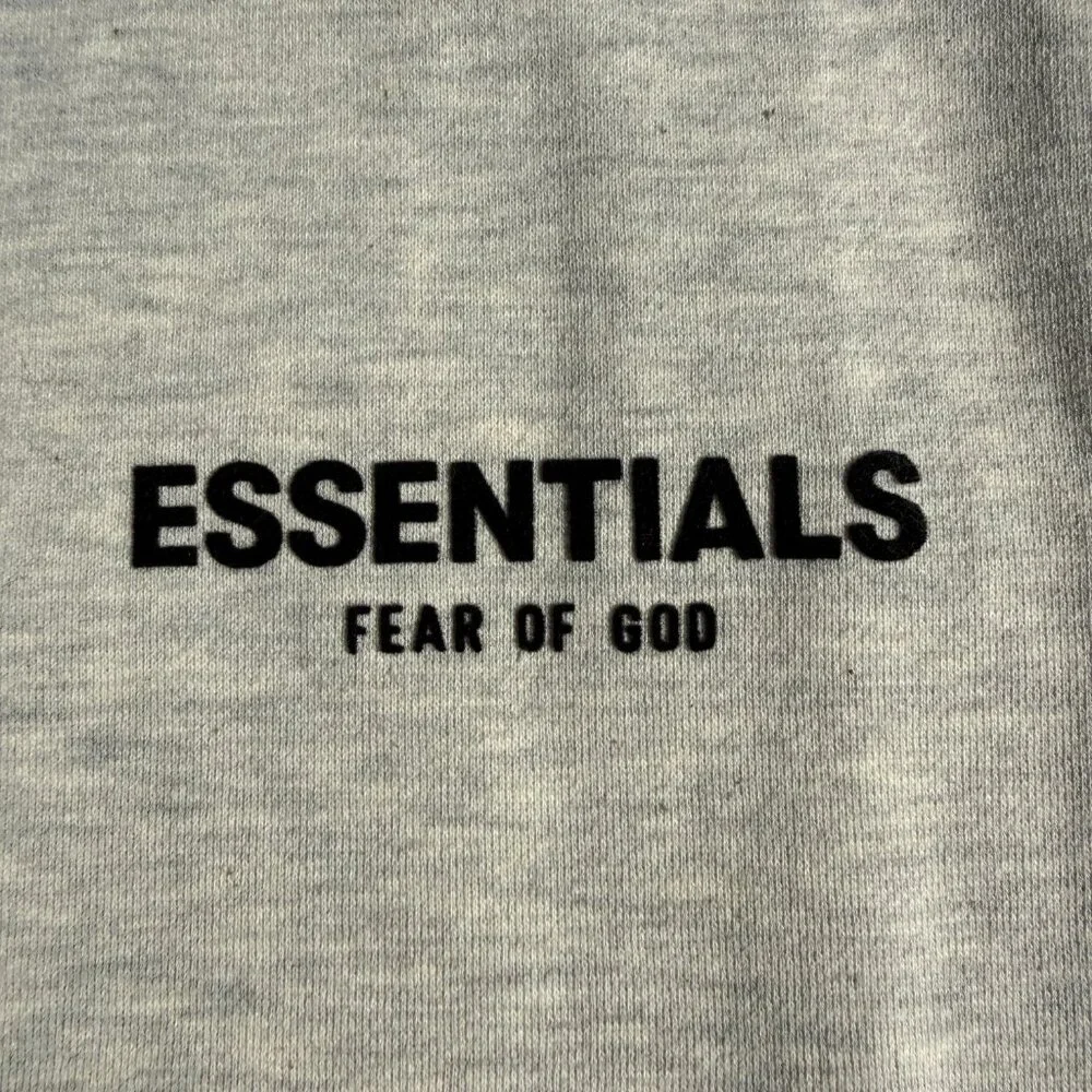 Fear of God Essentials Hoodie Grey Light Oatmeal Size XXS